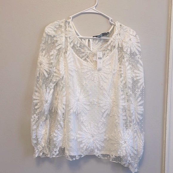 NWT Lace Anthropologie Blouse - Picture 1 of 3